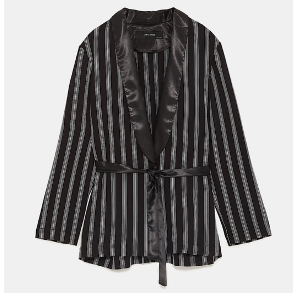Zara Striped Kimono Jacket